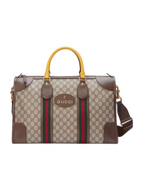 Gucci Beige Neo Vintage duffle bag with Web