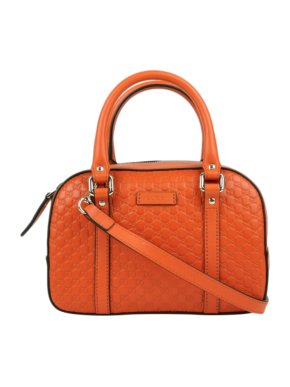 Gucci Orange Guccissima Top Handle Bag