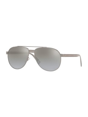Versace Mens 2209 1001/6V Aviator Sunglasses