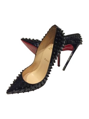 Christian Louboutin Black Patent Spike Pumps