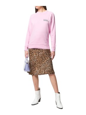 Bella Freud Pink Cotton 'Girl' Sweater
