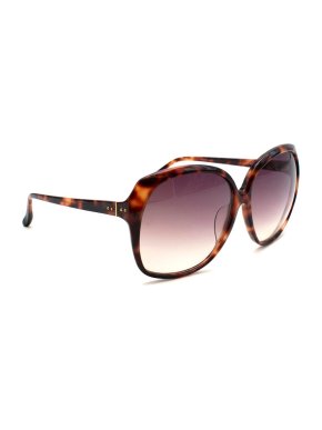 Linda Farrow Luxe Tortoiseshell LFL 158 Oversized Sunglasses