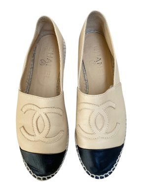 Chanel Bi-Colour Calfskin Espadrilles