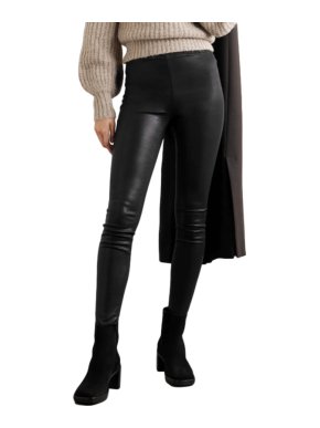 L'AGENCE Rochelle coated high-rise skinny jeans