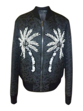 Dolce & Gabbana brocade embellished bomber jacket