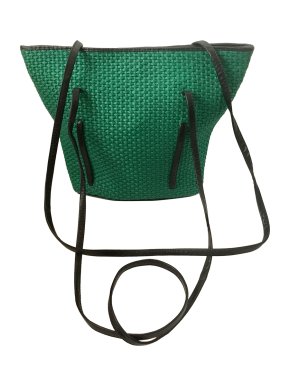 Bottega Veneta Green Woven Vintage Tote Bag