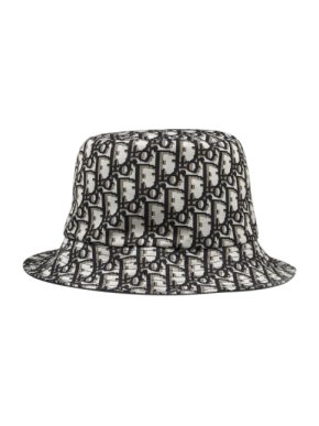 Dior Black Oblique Reversible Monogram Bucket Hat