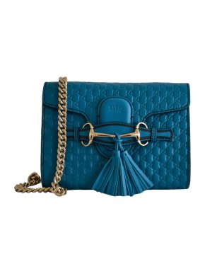 Gucci Blue Microguccissima Emily Shoulder Bag