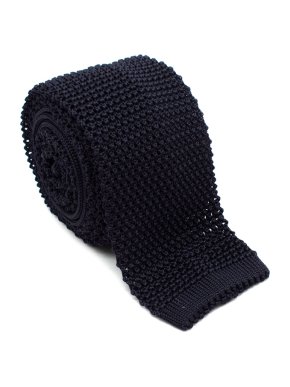 Kilgour Navy Silk Textured Knit Tie