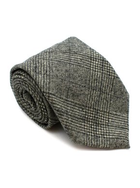 Doriani Green Check Wool Knit Tie