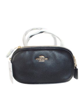 Coach Black Grained Crossbody Bag