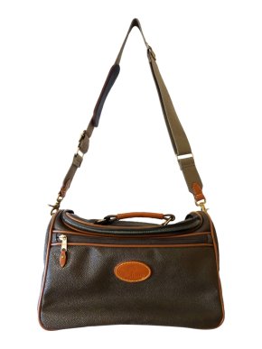 Mulberry Khaki Scotchgrain Leather Trim Bag