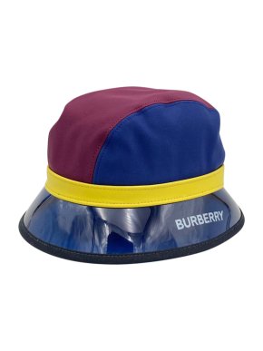 Burberry Colourblock Suede & PVC Bucket Hat