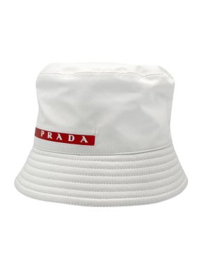 Prada Sport White Bucket Hat