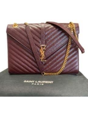 Saint Laurent Large Grain De Poudre Envelope Shoulder Bag
