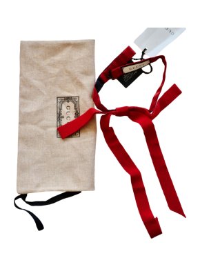 Gucci Red Silk Grosgrain Bow Tie