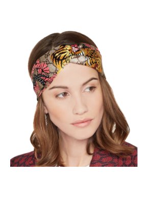 Gucci Supreme Tiger Print Knotted Headband