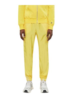 Champion x Rick Owens Lemon Yellow Logo Embroidered Shell Joggers