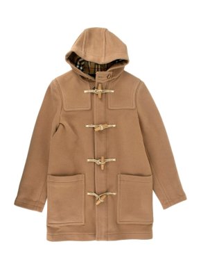 Burberry Kids Beige Wool Duffle Coat