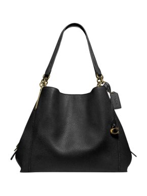 Coach Black Leather Dalton 31 Shoulder Bag