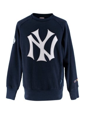 Champion Navy NY Yankees Cooperstown Collection Crewneck