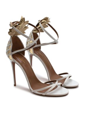 Aquazzura White Pina Colada Sandals