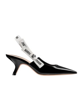 Dior Black Patent J'adior Slingbacks