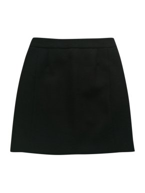 Balenciaga Black A-Line Mini Skirt