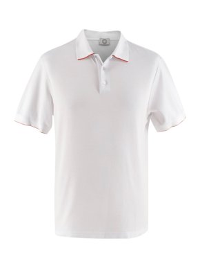 Hermes Sellier White Cotton Blend Double Jeu Polo Shirt