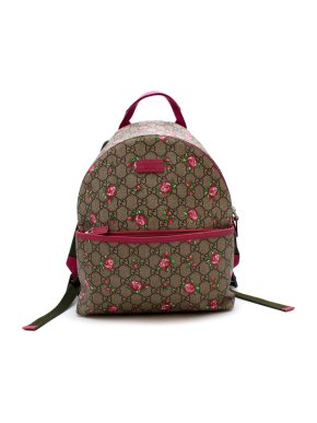 Gucci GG Supreme Floral Print Canvas Kids Backpack