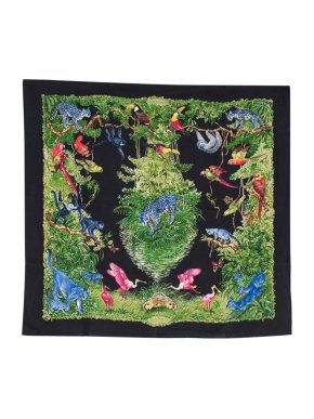 Hermes Equateur Silk Wash Scarf 90
