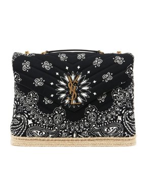 Saint Laurent Medium Bandana Print Loulou Bag