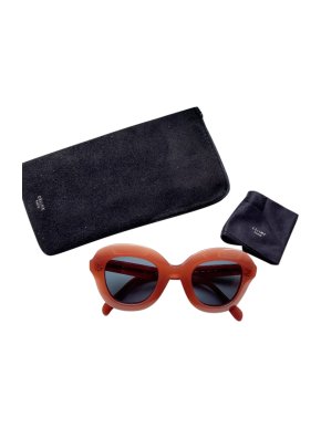 Celine oversized burnt orange iconic sunglasses