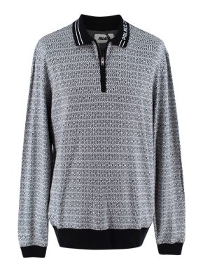 PALACE Black & White Macro P Heavy Zip Top