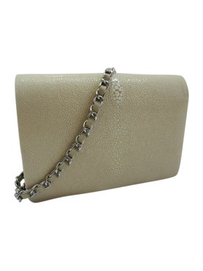 Hidetoshi Beige Stingray Crossbody Bag