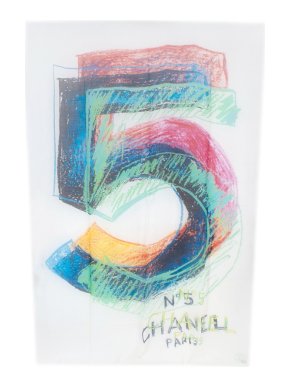 Chanel White Nº 5 Cashmere Stole 1