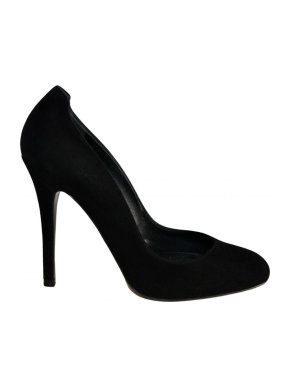 Ralph Lauren Collection Black Suede Pumps