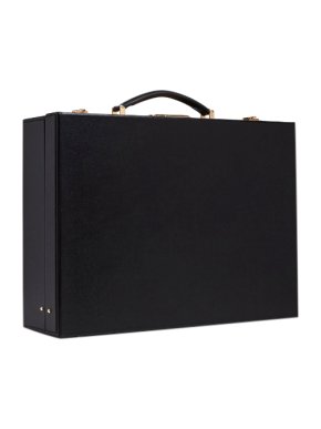 Mark Cross Black Grace Medium Leather Trunk