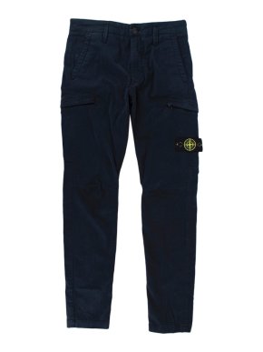 Stone Island Kids Navy Cotton Cavern Trousers