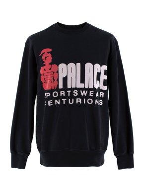 Palace Black Cotton Centurions Sweater