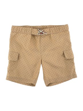 Gucci Gold Tone GG Monogram Swim Shorts