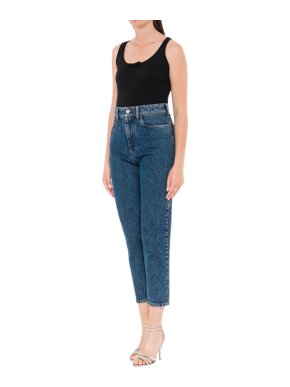 Miu Miu Icons Blue Cotton Brigitte Jeans