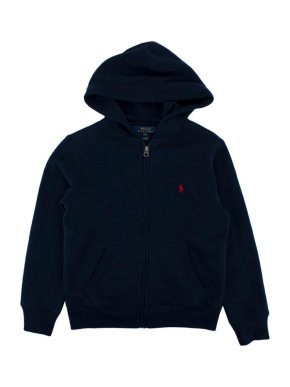 Polo Ralph Lauren Navy Cotton Zip-Up Hoodie