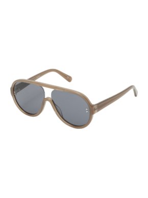 Stella McCartney SC0153S Green Smoke Aviator Sunglasses