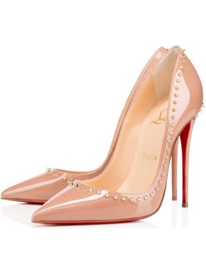 Christian Louboutin Anjalina Spike Nude 120mm Pumps