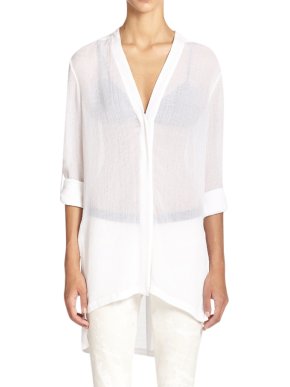 Helmut Lang White Sheet Swift Shirt