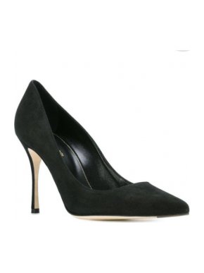 Sergio Rossi Black Suede Pumps