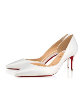 Christian Louboutin Iriza Nappa Snow 70 Pumps
