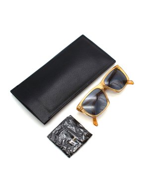 Celine Yellow Translucent Squared Sunglasses