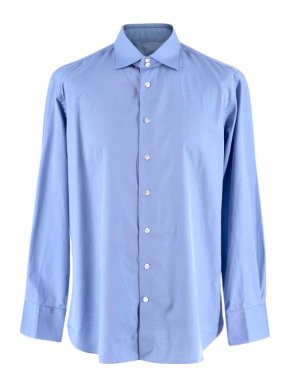 Emanuele Maffeis Blue Cotton Shirt